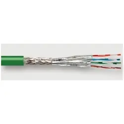 LUTZE 104336 ETHERNET Cat 5e Shielded Network Cable, 300 V, (4 Pairs) 24 AWG Stranded Bare Copper Conductor
