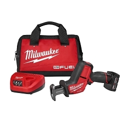 Milwaukee M12™ FUEL™ 2520-21XC Cordless Reciprocating Saw Kit, 5/8 in L Stroke, 3000 spm, Straight Stroke, 12 V DC, 13-1/4 in OAL