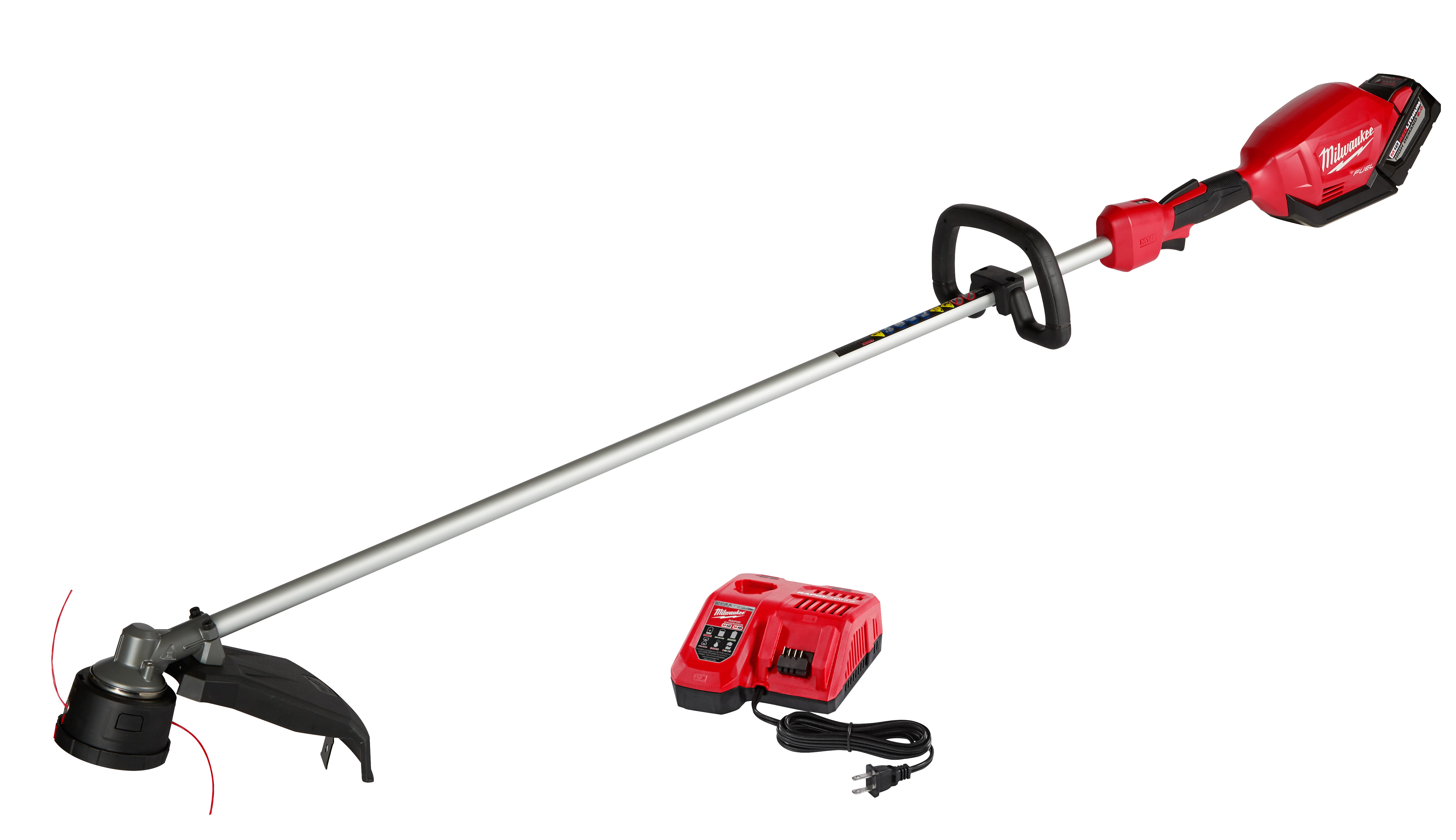 Milwaukee 2725-21HD Fuel String Trimmer Kit, 14 to 16 in W Cutting, 0.08/0.095 in Dia Line