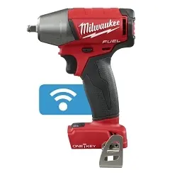 Milwaukee M18™ FUEL™ 2758-20 Compact Cordless Impact Wrench With Friction Ring, 3/8 in Straight Drive, 0 to 3200 bpm, 210 ft-lb Torque, 18 V DC, 5.9 in OAL