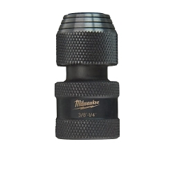Milwaukee SHOCKWAVE™ 48-03-4405 Heavy Duty Impact Duty Socket Adapter, Hex x Square Drive, 3/8 in Male Drive, 1/4 in Female Drive, Female x Male Adapter, Proprietary Steel