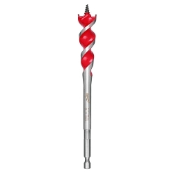Milwaukee Speed Feed™ 48-13-0068 Self-Feed Wood Bit, 3/4 in Dia, 6-1/2 in OAL, 3 in L Tapered Flute, 1/4 in Shank