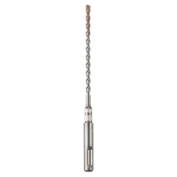 Milwaukee 48-20-7092 2-Cutter Heavy Duty Rotary Hammer Drill Bit With Hex Shoulder, 3/16 in Drill Bit, 1/4 in SDS Shank, 4 in D Cutting, Carbide Cutting Edge, 7 in OAL