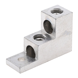 Polaris 300T-2 T2 Stacked Lug, 6 AWG to 300 kcmil Aluminum/Copper Conductor, 5/16 in Stud, 1 Bolt Holes