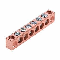 Polaris 4C-14-818 Multiple Connector Neutral Bar, 2.56 in L 0.31 in W 0.44 in H