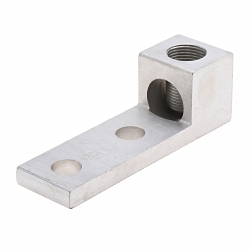 Polaris 600L2 L Series Dual Rated Panelboard Lug, 2 AWG to 600 kcmil, 1/2 in Bolt/Stud, 1-3/4 in Hole Spacing, For Use With Copper and Aluminum Conductors