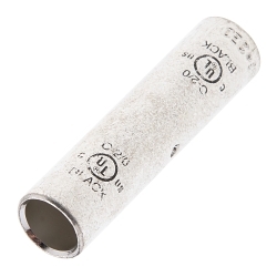 Polaris C-2/0 C Series Long Barrel Compression Splice, 2/0 AWG Stranded Conductor, 2-1/4 in L, Copper