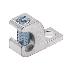Polaris GLA-4 GLA Dual Rated Lay-In Lug, 14 to 4 AWG Aluminum/Copper Conductor, 0.187 in Stud, 1 Bolt Holes