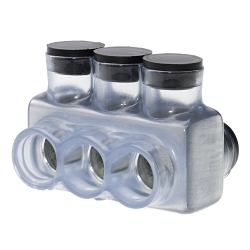 Polaris IPLD3/0-3C IPLD Double Sided Entry Multi-Conductor Pre-Insulated Connector, 6 to 3/0 AWG Copper/Aluminum Conductor, Plastisol