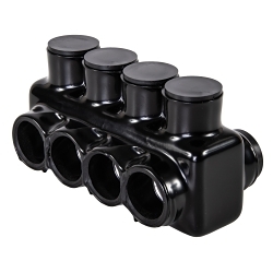 Polaris IPLD3/0-4 IPLD Double Sided Entry Multi-Tap Connector, 6 to 3/0 AWG Aluminum/Copper Conductor, Plastisol
