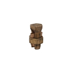 Polaris N-8 N Series Bolt Connector, 16 to 8 AWG Solid/Stranded Copper Conductor, 0.854 x 0.472 in Bolt