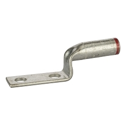 Polaris SL350N SL-N Series 2-Hole Stacked Compression Lug, 350 kcmil Stranded Conductor, 1/2 in Stud, Copper