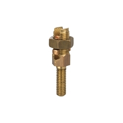 Polaris SPM-23L SPM 2-Wire Service Post Connector, 8 to 5 AWG Solid/Stranded Conductor, 5/16-18 Bolt, Copper
