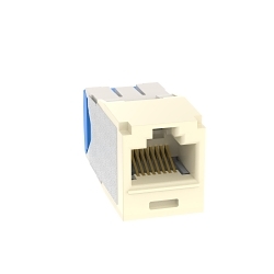 Panduit 10Gig™ PanNet® TX6A™ CJ6X88TGEI-24 8-Position 8-Wire Universal TG Style Unshielded Jack Module, Cat 6A RJ45/Mini-Com® Module, 1 Port, ABS/Polycarbonate, Electric Ivory