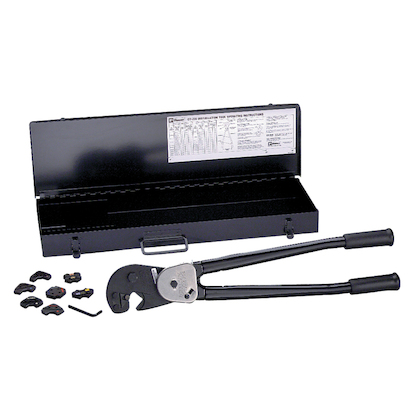Panduit CT-720-3CC Manual Controlled Cycle Crimp Tool Kit, 3 Pieces, For Use With 8 AWG to 250 kcmil Copper Compression Connector