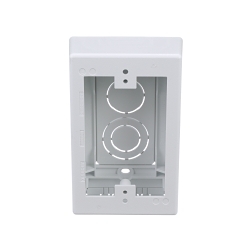 Panduit JBX3510WH-A 2-Piece 1-Gang Low Voltage Snap Together Snap Together Outlet Box, 5 in L x 3.26 in W x 1.62 in H, PVC, White