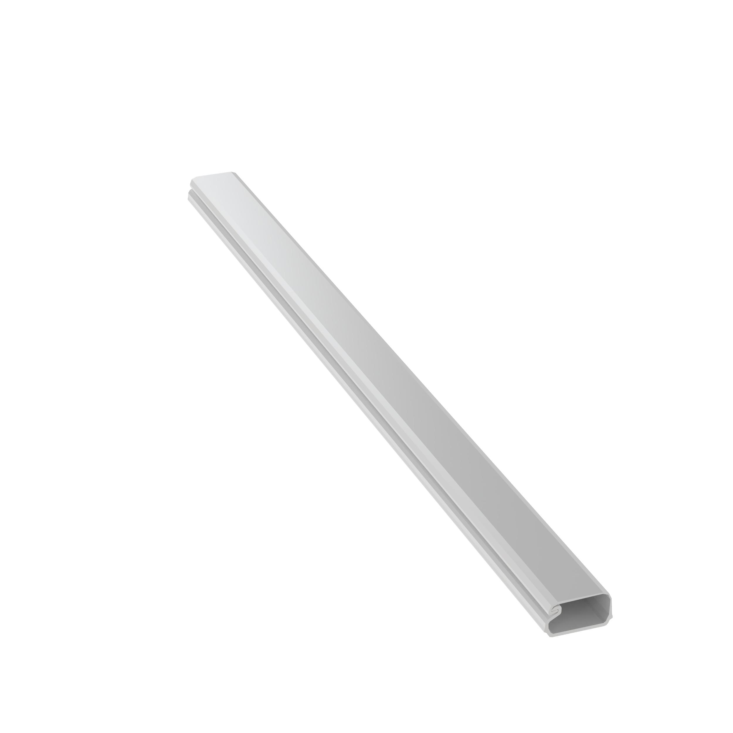 Panduit Pan-Way® LD3WH8-A Low Voltage Channel Non-Metallic Raceway, 8 ft L x 0.77 in W x 0.46 in H, 1 Channel, Rigid PVC