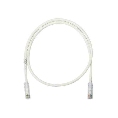 Panduit NetKey™ NK6PC2Y U/UTP Patch Cord, Cat 6, 24 AWG Stranded Copper Conductor, RJ-45 Connector, 2 ft L Cord