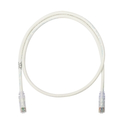 Panduit NetKey® NK6PC3Y U/UTP Patch Cord, Cat 6, 24 AWG Copper Conductor, Modular Plug Connector, 3 ft L Cord