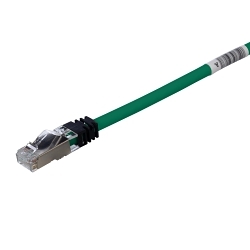 Panduit PanNet® TX6A™ 10Gig™ STP6X10MGR S/FTP Shielded Patch Cord, Cat 6a, 26 AWG Stranded Copper Conductor, RJ45 Modular Plug Connector, 32.81 ft L Cord