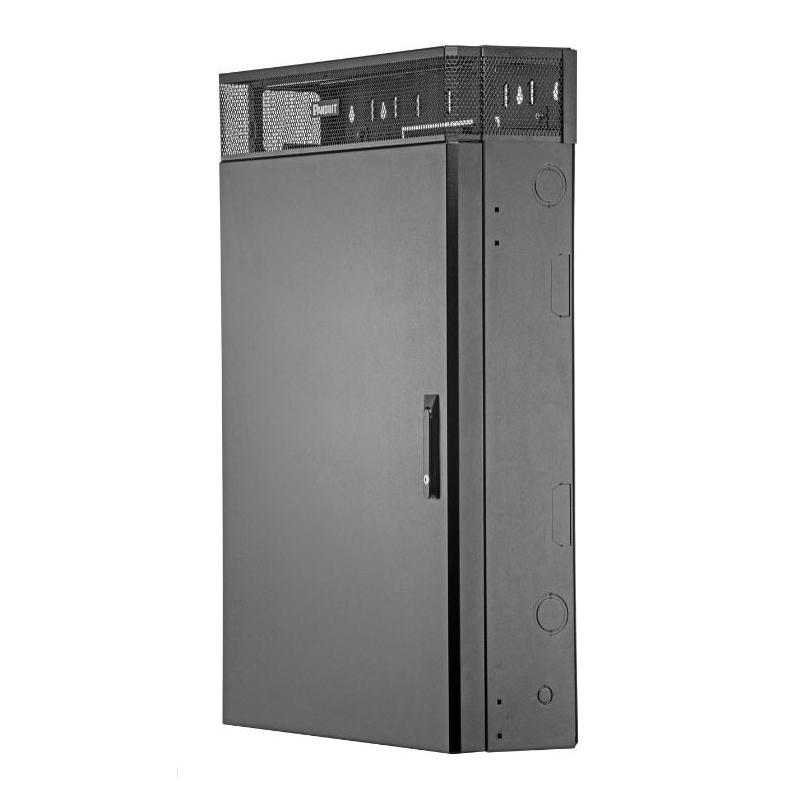 Panduit PanZone® WME3BL TrueEdge Wall Mount Enclosure, 28.6 in W x 9-1/2 in D x 42 in H, Steel