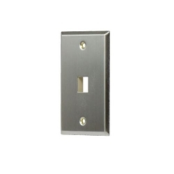 On-Q WP3401SS Wall Plate, 1 Gangs, 2.94 in W x 4.69 in H, Plastic