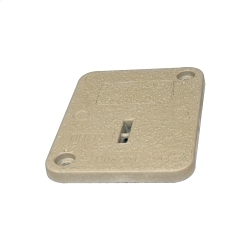 QUAZITE PC1118CA0017 CA Series 1-Piece Tier-8 Standard Underground Cover, 18 in L x 11 in W x 3/4 in D, For Use With Box, Polymer Concrete