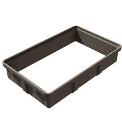 QUAZITE PG3660EA12 Extension Long Open Bottom PG Style Straight Wall Tier-22 Underground Enclosure Box, 60 in L x 36 in W x 12 in H, Polymer Concrete