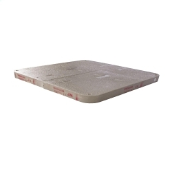 QUAZITE PG4848HH0009 2-Piece Extra Heavy Duty Enclosure Cover With 6 x 4 Tubing and (4) Bolts, 52-3/8 in L x 52-3/8 in W x 3 in D, For Use With Underground Fiber Optics/Electric Cable, Polymer Concrete
