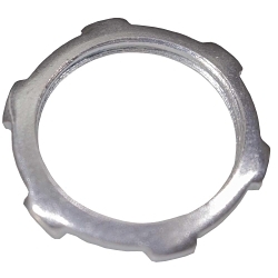 Remke Tuff-Seal™ LN-150 Locknut, 1-1/2 in NPT Thread, For Use With PowR-Teck™ MC Cable Connectors, Steel