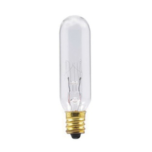 Sylvania 18185 Incandescent Lamp, 15 W, E12 Incandescent Lamp, T7 Shape, 110 Lumens
