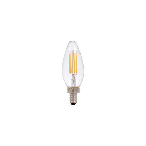 Sylvania LED4B10CBLUNTDIM927CL13YTLBL2/40794 Natural™ Series Dimmable LED Lamp With TruWave™ Technology, 4 W, 40 W Incandescent Equivalent, E12 Lamp, B10/Blunt Shape, 350 Lumens