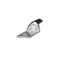 Color-Keyed 256-30695-1116 2-Hole Non-Insulated Compression Lug, 2/0 AWG Copper Conductor, Die Code: 45, 3/8 in Stud, Copper