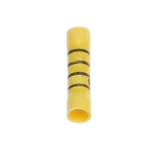 Sta-Kon 2RC10X Vinyl Insulated Butt Splice Connector, 12 to 10 AWG Conductor, 1.31 in L, Copper, Yellow