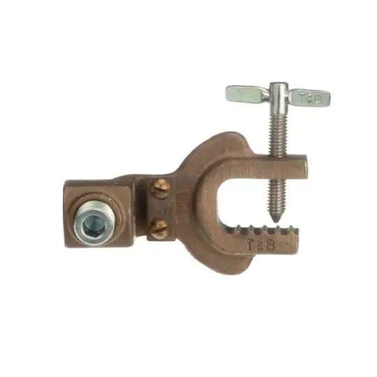 Blackburn 31217 Grounding Clamp, 6 to 2 AWG Conductor, Copper