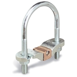 Blackburn E-Z Ground® 3-TB Non-Insulated Water Pipe Grounding Clamp, 6 to 2 AWG Conductor, Malleable Iron