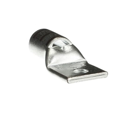 Color-Keyed 54118 54100 1-Hole Non-Insulated Compression Lug With Peep Hole, 500 kcmil Copper Conductor, Die Code: 87, 1/2 in Stud, Copper