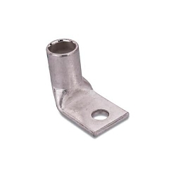 Color-Keyed 54120UB 54100 1-Hole Non-Insulated Compression Lug Connector With Peep Hole, 600 kcmil Copper Conductor, Die Code: 94, 5/8 in Stud, Copper