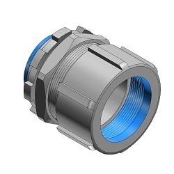 Thomas & Betts 8223 Insulated Threadless Conduit Connector, 3/4 in Trade, For Use With Rigid/IMC Conduits, Malleable Iron, Chromate Coated/Electro-Zinc Plated