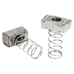 Superstrut A100-3/8SS 100 Regular Spring Nut, 3/8-16 UNC Thread, For Use With A and C Series Channel and Insert, Stainless Steel