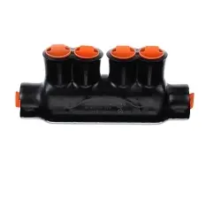 Blackburn AMTSR500 AMT Reducer Multi-Tap Splice Connector, 2/0 AWG to 500 kcmil Conductor Stranded Conductor, 5/16 in Hex Screw Installation, Aluminum