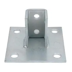 Superstrut AP-232SQ-EG Connector Post Base, Square Recess Channel Position, Steel