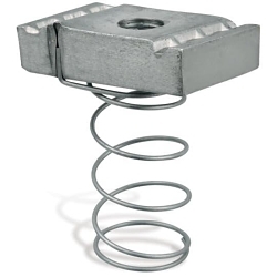 B-910-1/4 Self-Aligning Channel Nut, 1/4-20 Thread, 3/16 in THK, For Use With All Kindorf® Channels, Steel