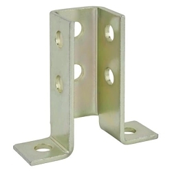 Kindorf B-922-EG Opposite Side Angle Connector, 4-1/2 in L x 4-1/2 in W, Steel