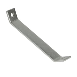 Kindorf B-940-2 Single Corner Brace, 2 Holes, 13-1/2 in L x 1-1/2 in W x 1/4 in THK, Steel