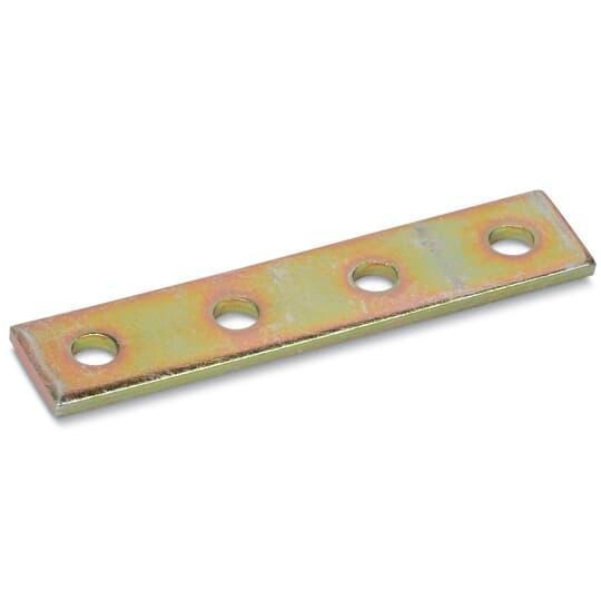 B-966 4-Hole Plate Connector, 6 in L x 1-1/2 in W, For Use With Kindorf® Channels, Steel, Galv-Krom®