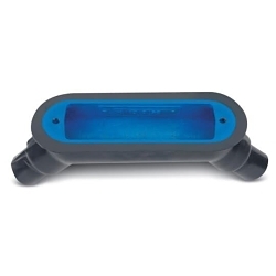 OCAL-BLUE® BUB5-G Type UB Conduit Body With Cover and Gasket, 1-1/2 in Hub, Mogul Form, Iron, Electro Galvanized