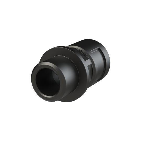 PMAFIX BVND-M160GT Straight Conduit Connector With Metric Threads, NW10 Trade, M16x1.5 Cable Openings, For Use With PMAFLEX®, PMAFLEX® Pro and PMA Smart Line Conduits, Polyamide 6