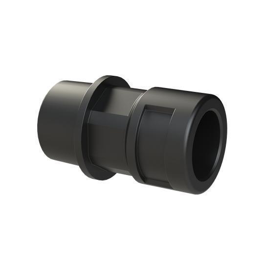 PMAFIX BVND-N022GT Reinforced Straight Conduit Connector With Universal Safety Clip, NW12 Trade, 1/42 in NPT Cable Openings, For Use With PMAFLEX®, PMAFLEX® Pro, PMA Smart Line and Nylon Flexible Conduits, Polyamide 6