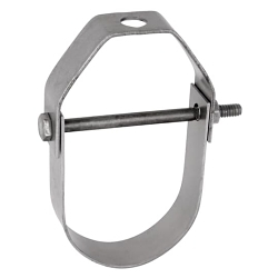 Superstrut C710-1/2-EG C-710 Adjustable Clevis Hanger, 1/2 in Pipe, 3/8 in Rod, 610 lb Load, Carbon Steel, Electro-Galvanized